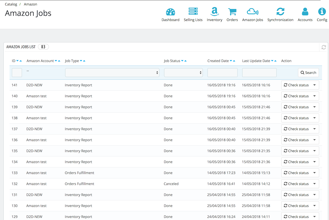 Amazon PrestaShop Integration — Amazon background Jobs